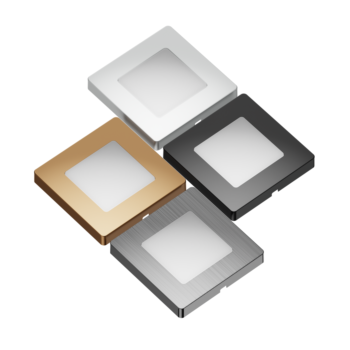 A112D LED Cabinet Light – Square Panel, Surface or Recessed Mount
