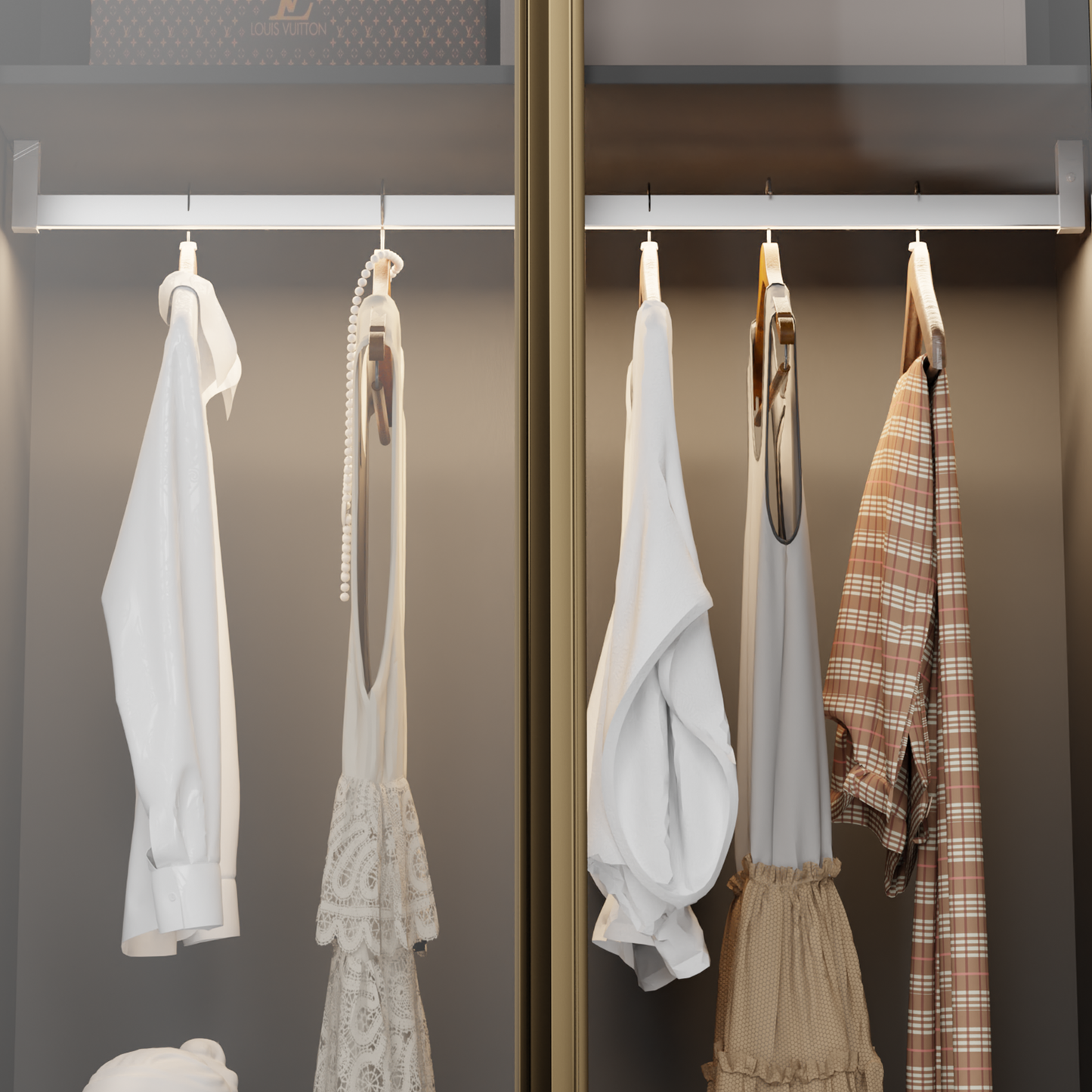 A317D Sensor-Activated LED Wardrobe Light – 12V, Ceiling or Side Mount