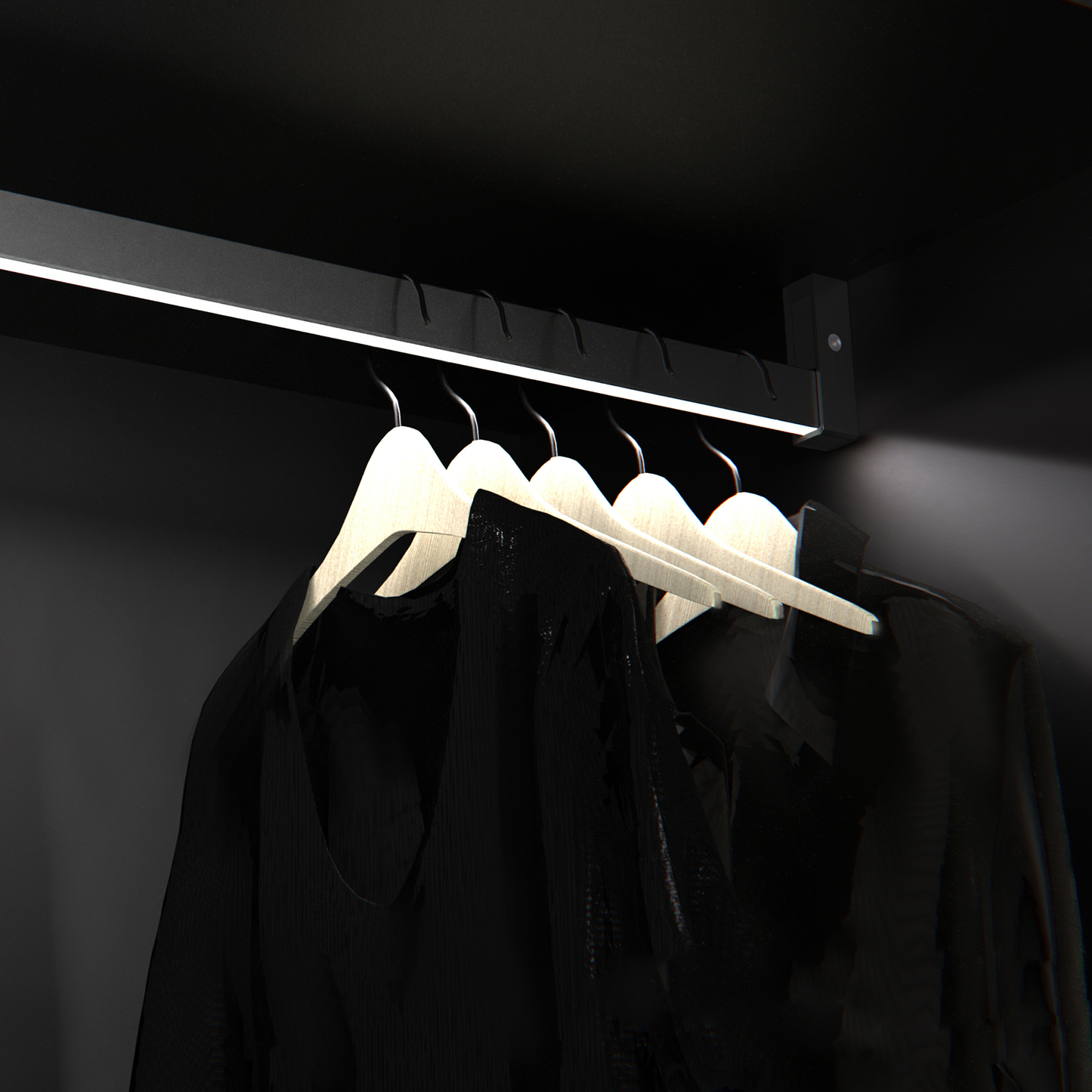 A317D Sensor-Activated LED Wardrobe Light – 12V, Ceiling or Side Mount