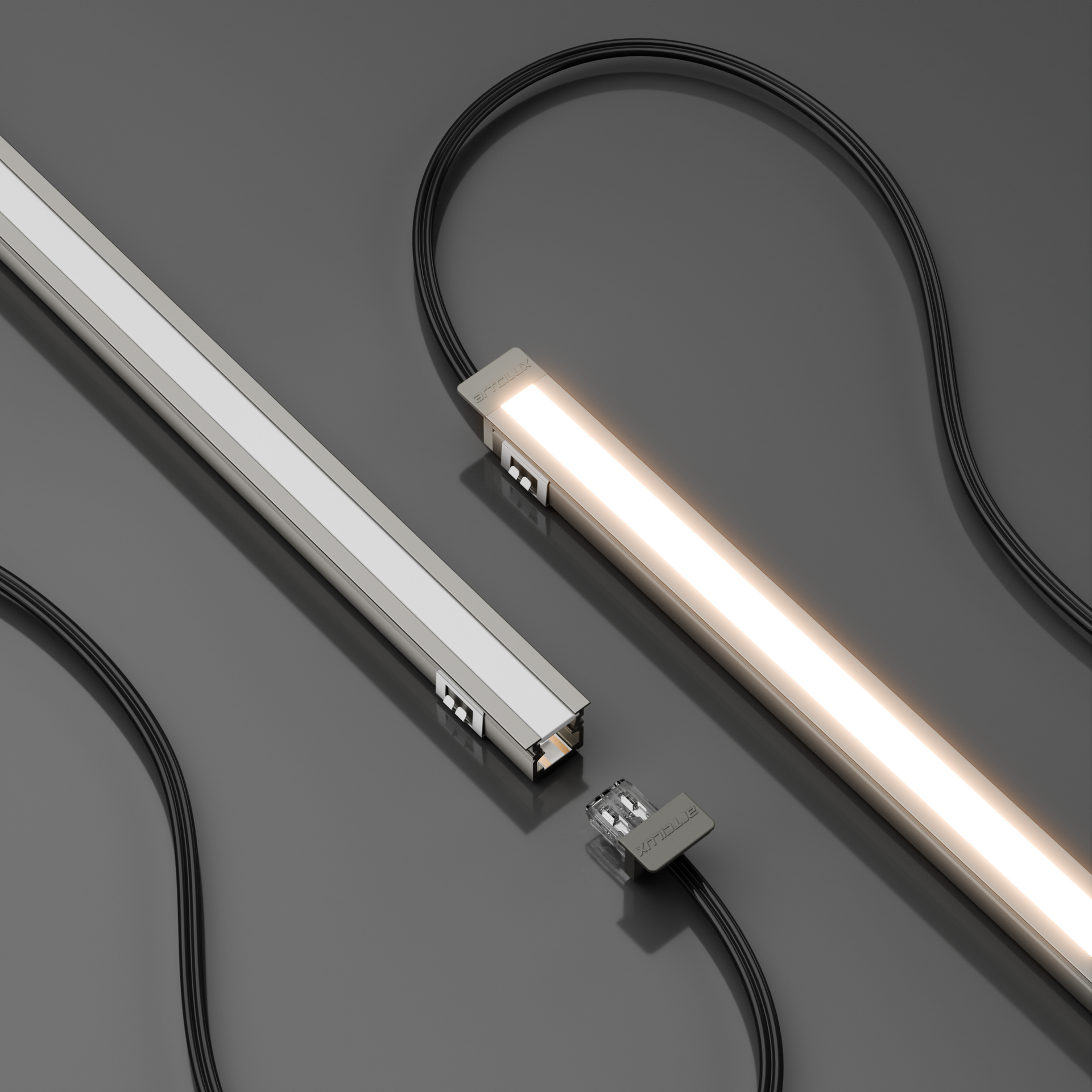 Artcilux A2Q0L Recessed LED Strip Light – Dual-Angle, Low Voltage, 7.5