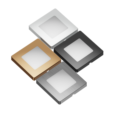 A112D LED Cabinet Light – Square Panel, Surface or Recessed Mount
