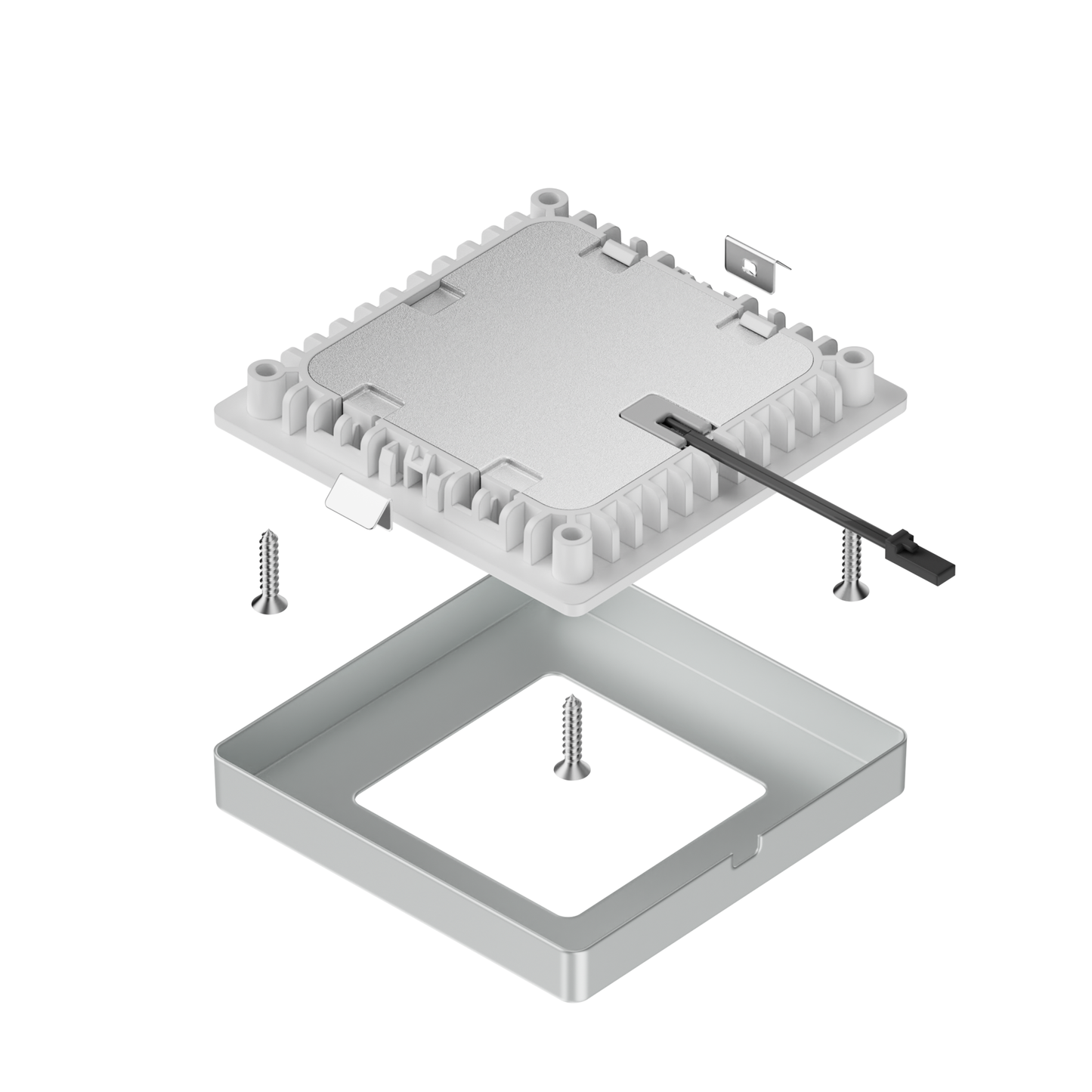 A112D LED Cabinet Light – Square Panel, Surface or Recessed Mount