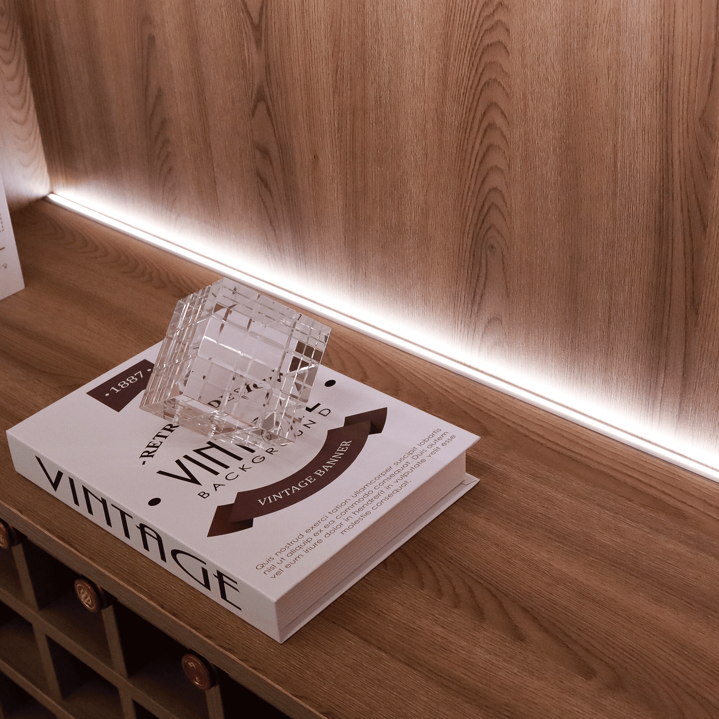 A260F Rear Shelf Light – Slim Linear Fixture for Integrated Cabinet Lighting